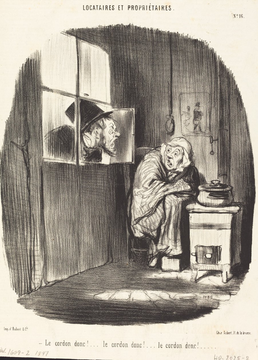 Szóval a zsinór!... alkotó: Honoré Daumier