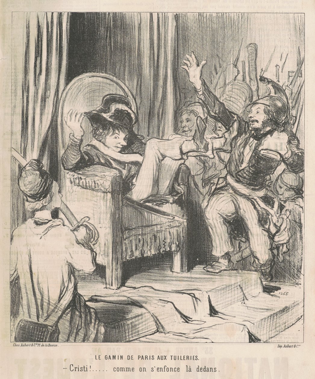 A párizsi kölyök a Tuileriákban alkotó: Honoré Daumier