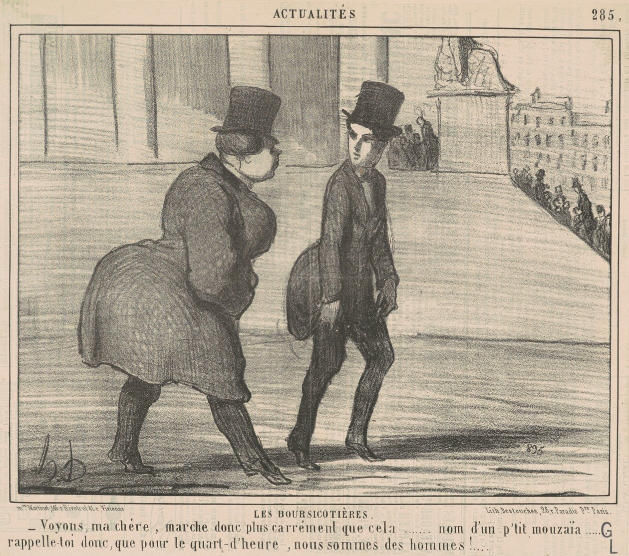 A tőzsdeügynökök... Lássuk csak, kedvesem... alkotó: Honoré Daumier