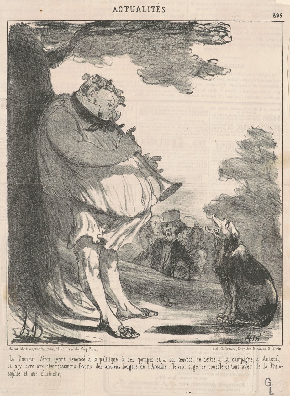 Doktor Véron ... az Auteuilban ... alkotó: Honoré Daumier