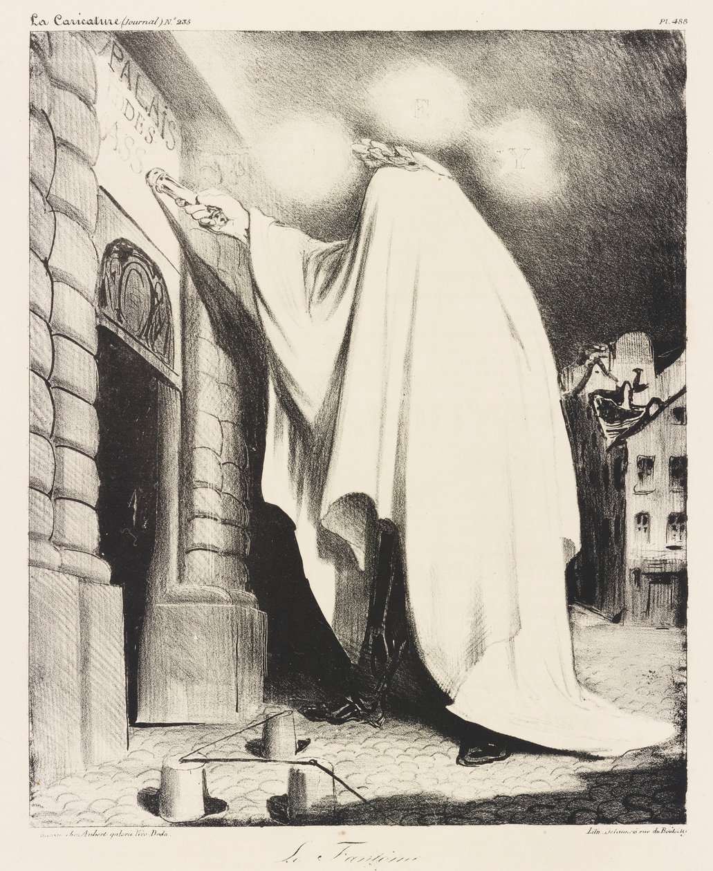 Le fant?me (A fantom) alkotó: Honoré Daumier