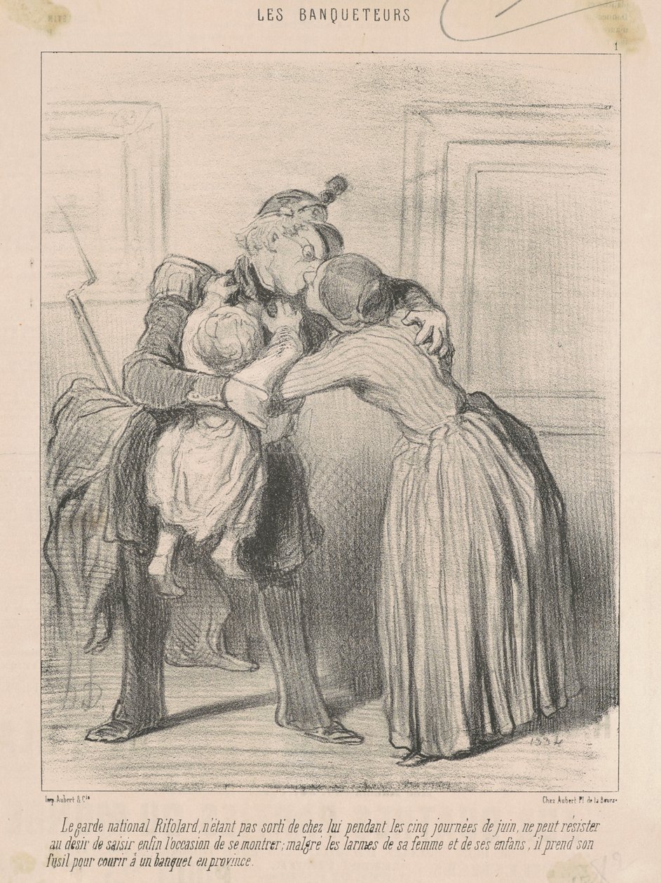 Le garde national Rifolard... alkotó: Honoré Daumier