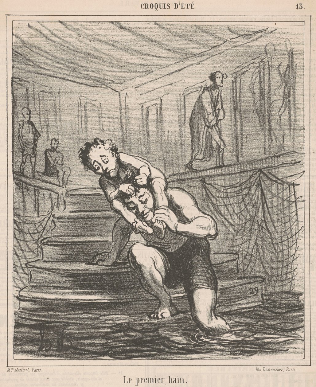 Az első fürdő alkotó: Honoré Daumier
