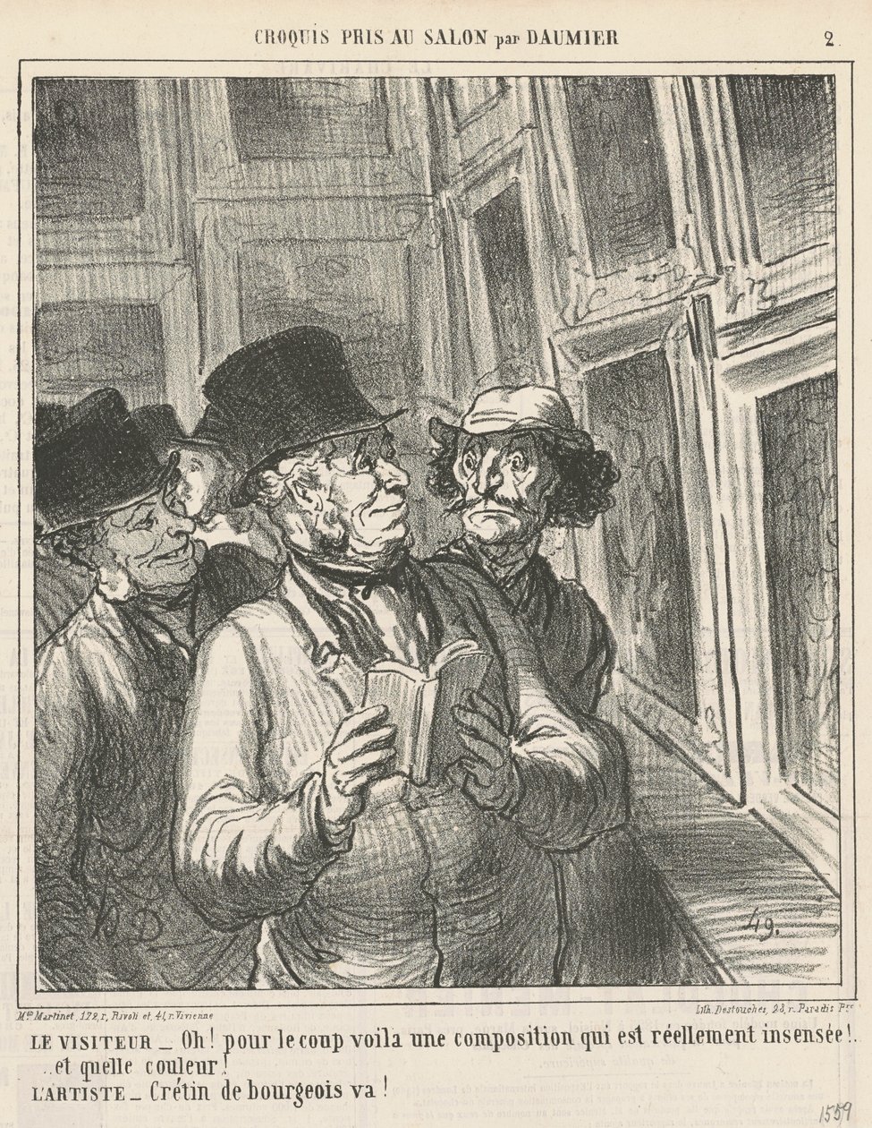 A látogató ... alkotó: Honoré Daumier