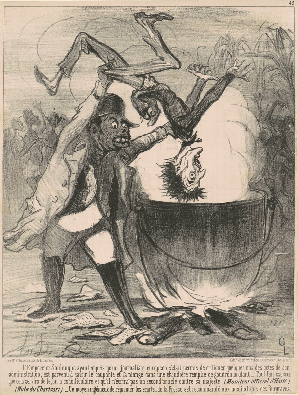 A császár megkönnyebbül... alkotó: Honoré Daumier