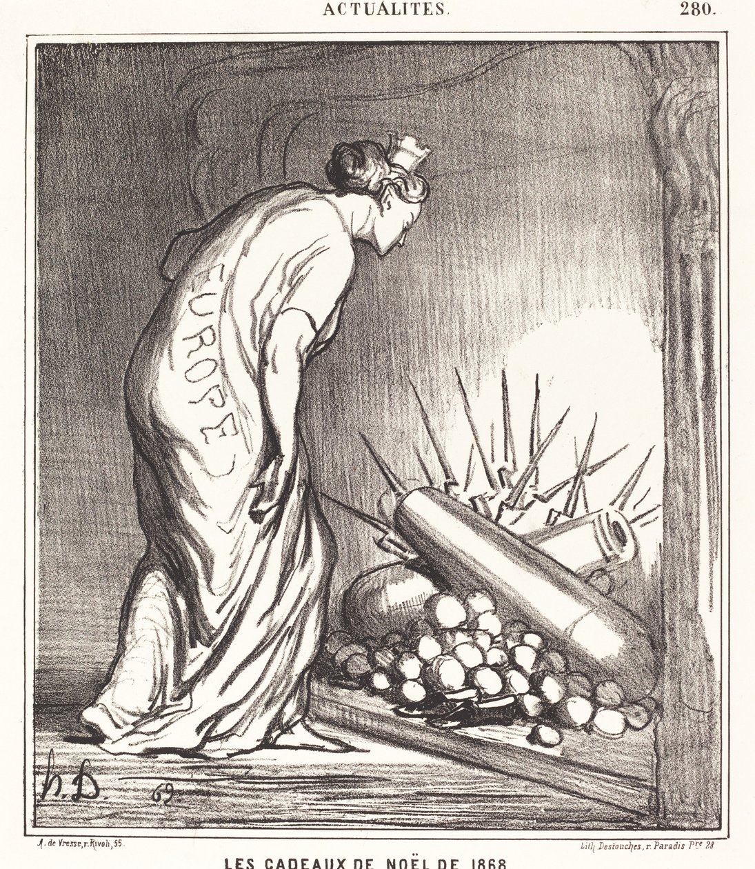 1868 karácsonyi ajándékai alkotó: Honoré Daumier