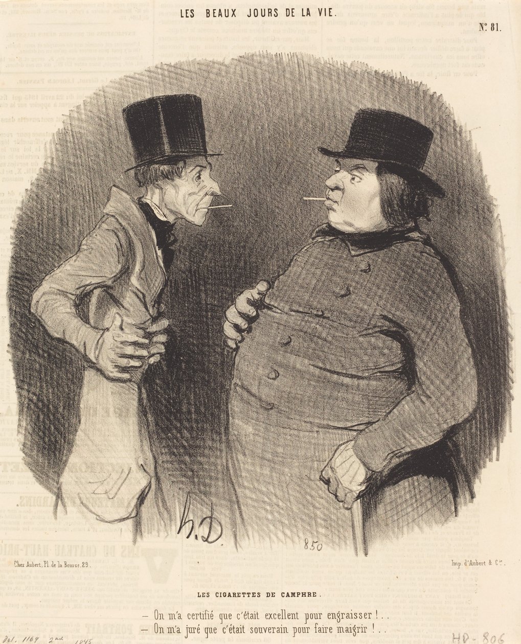 Kámfor cigaretta alkotó: Honoré Daumier