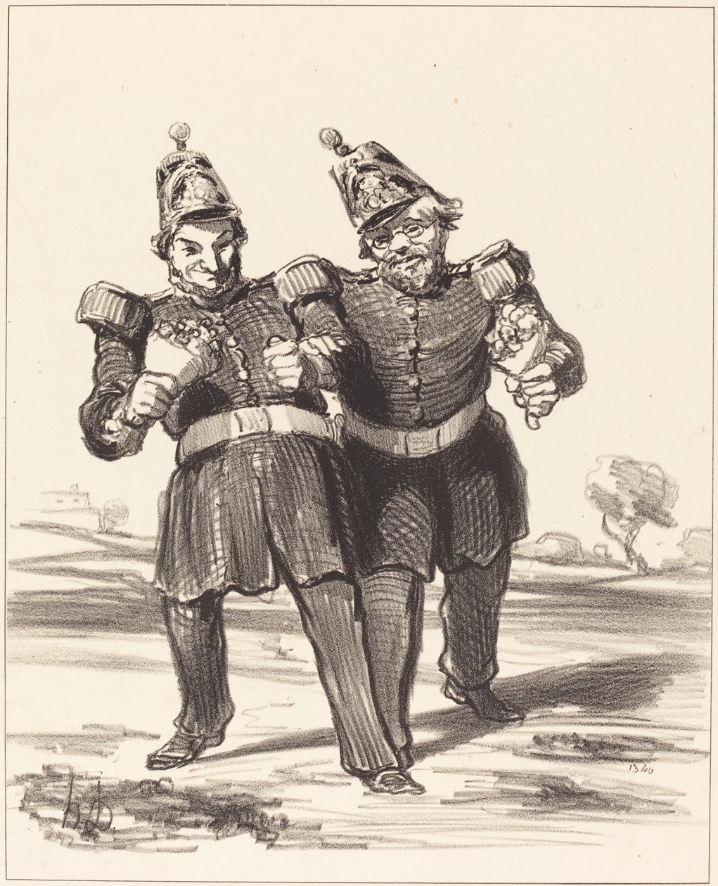 A két örömteli bankett alkotó: Honoré Daumier