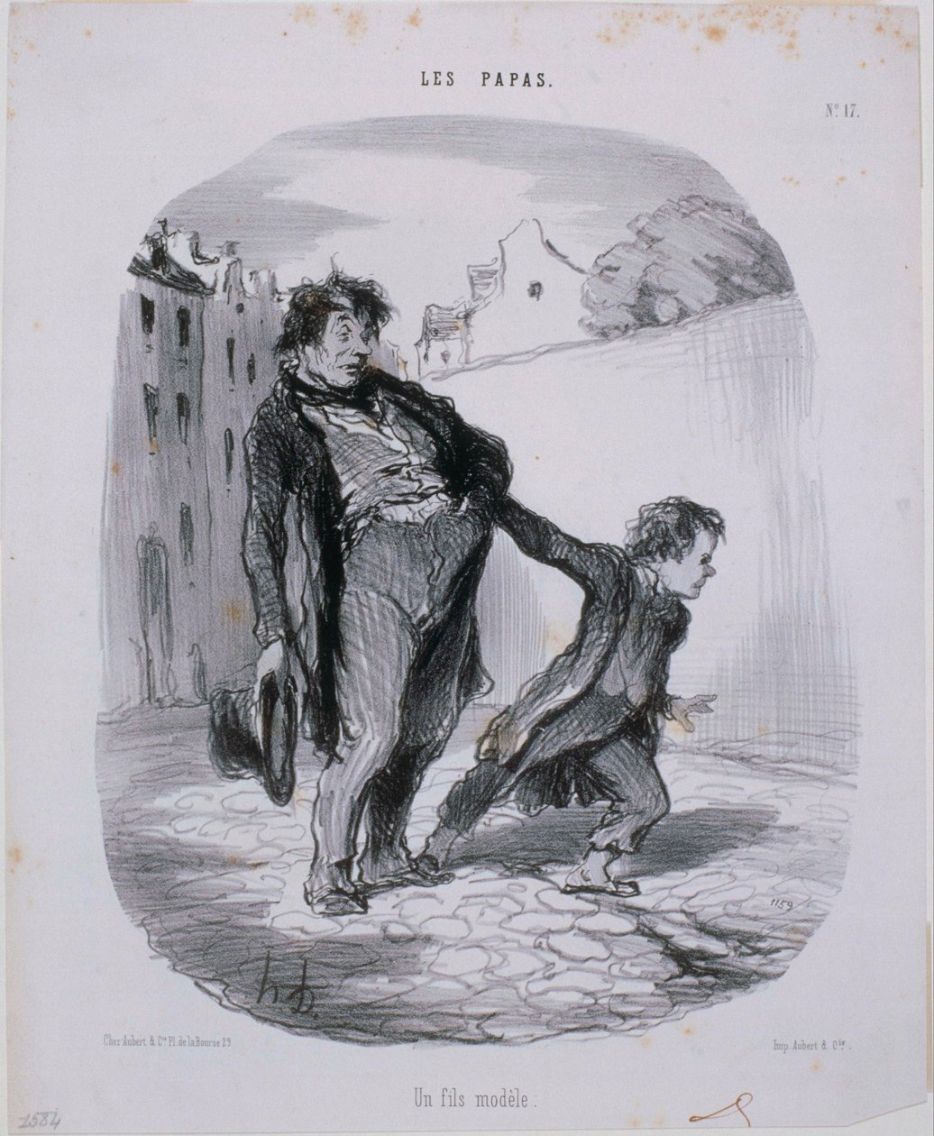 Les Papas- Egy modell fiú alkotó: Honoré Daumier