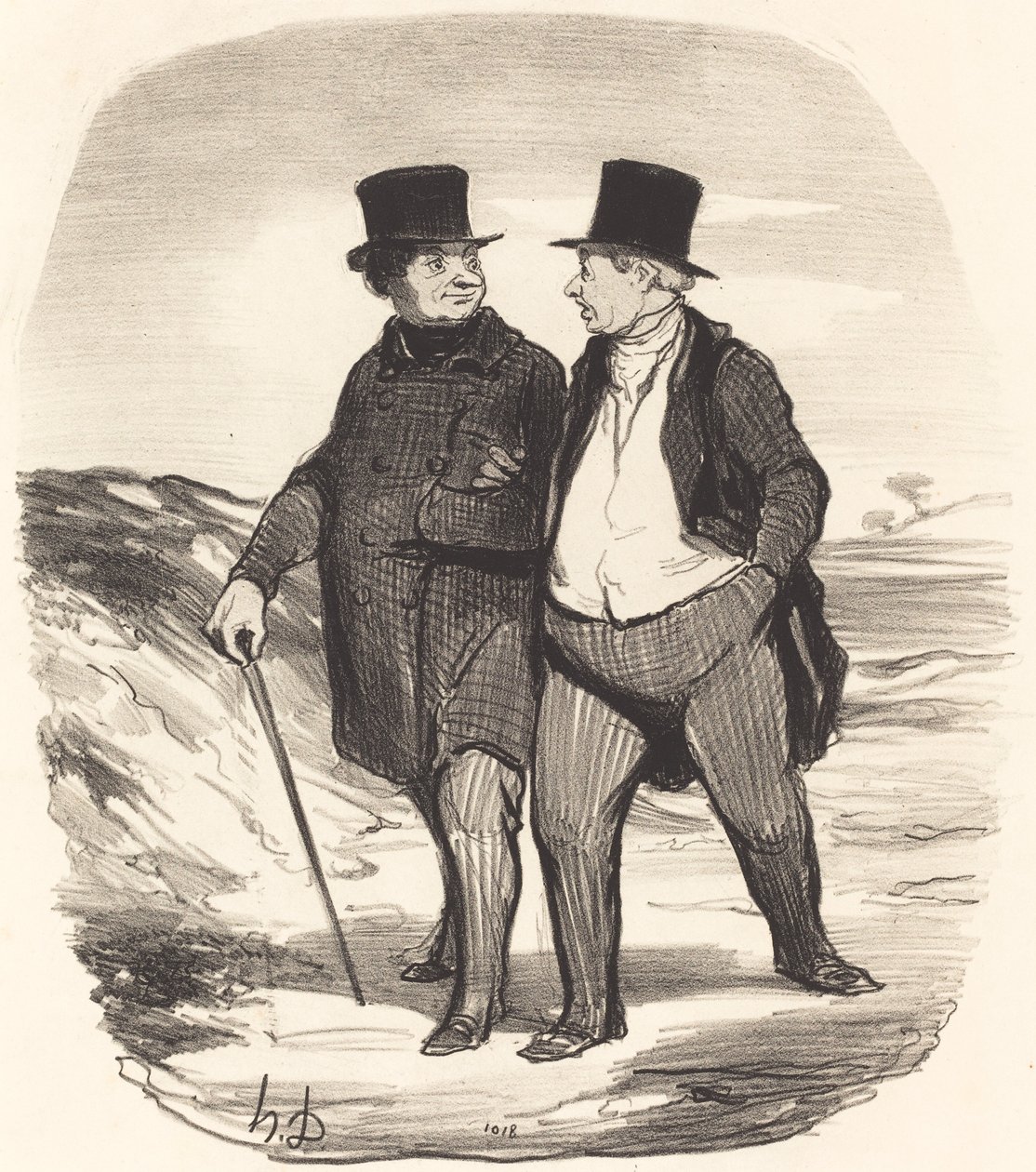 Nehéz idők járnak... alkotó: Honoré Daumier