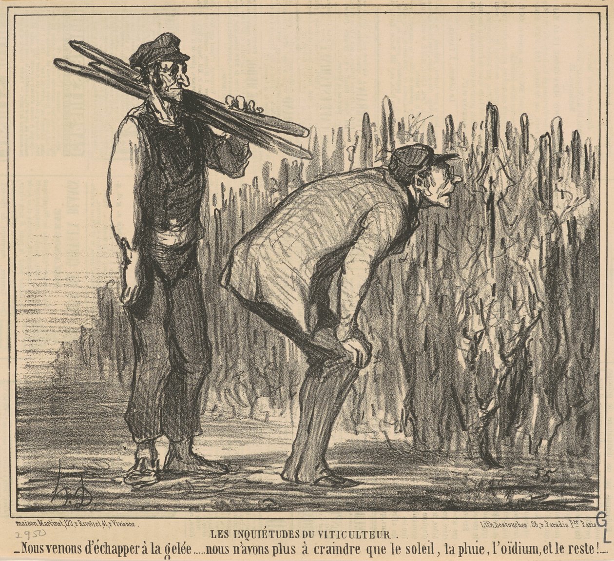 borász aggodalmai alkotó: Honoré Daumier