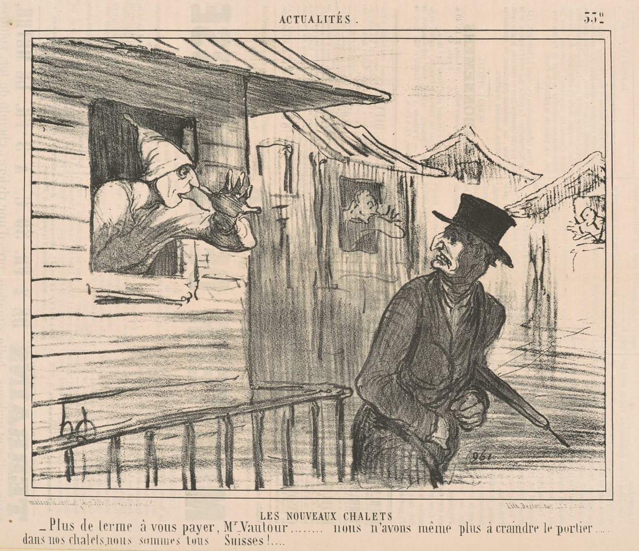 Az új faházak alkotó: Honoré Daumier