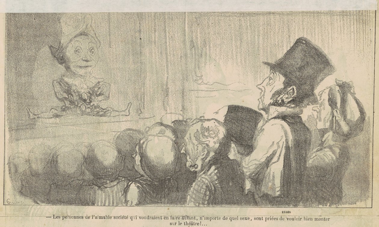 A kedves társadalom emberei, akik... alkotó: Honoré Daumier