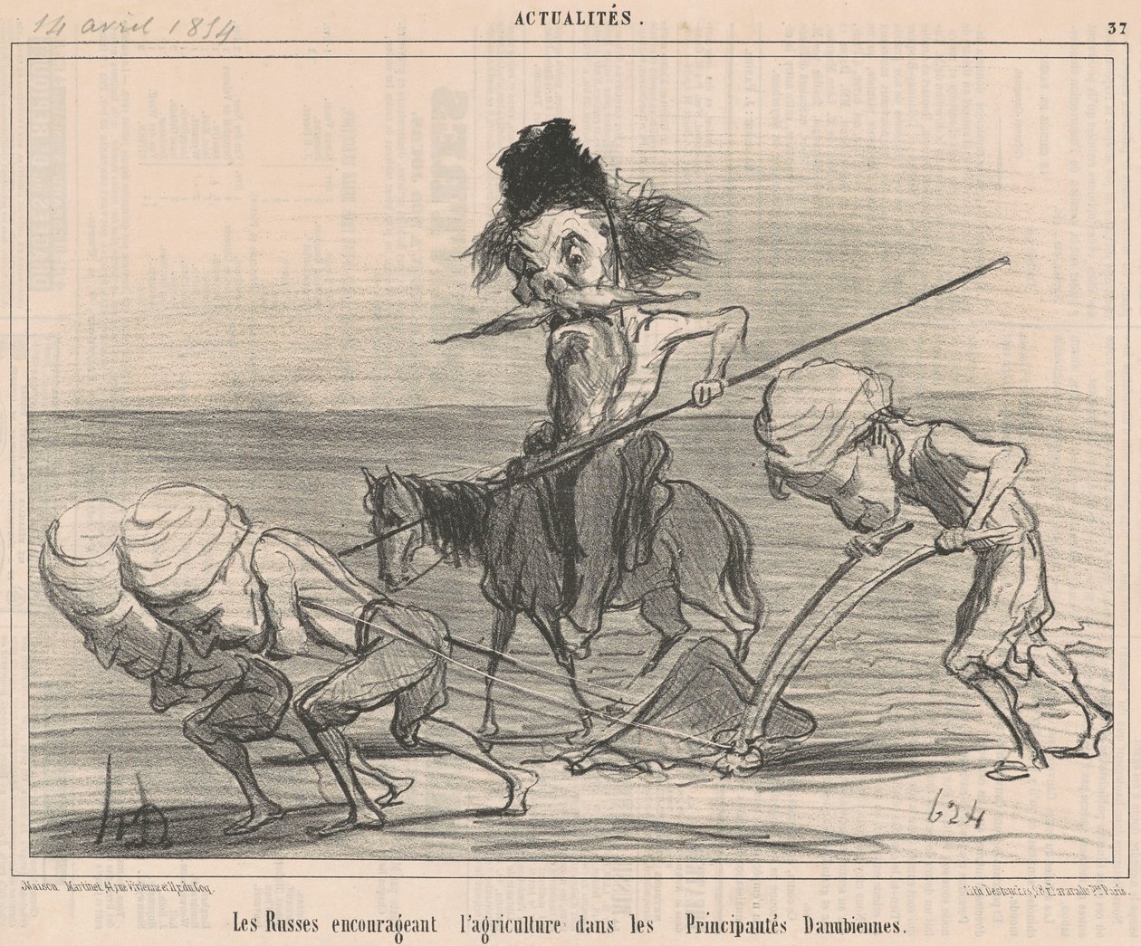 Az oroszok ösztönzik a mezőgazdaságot alkotó: Honoré Daumier