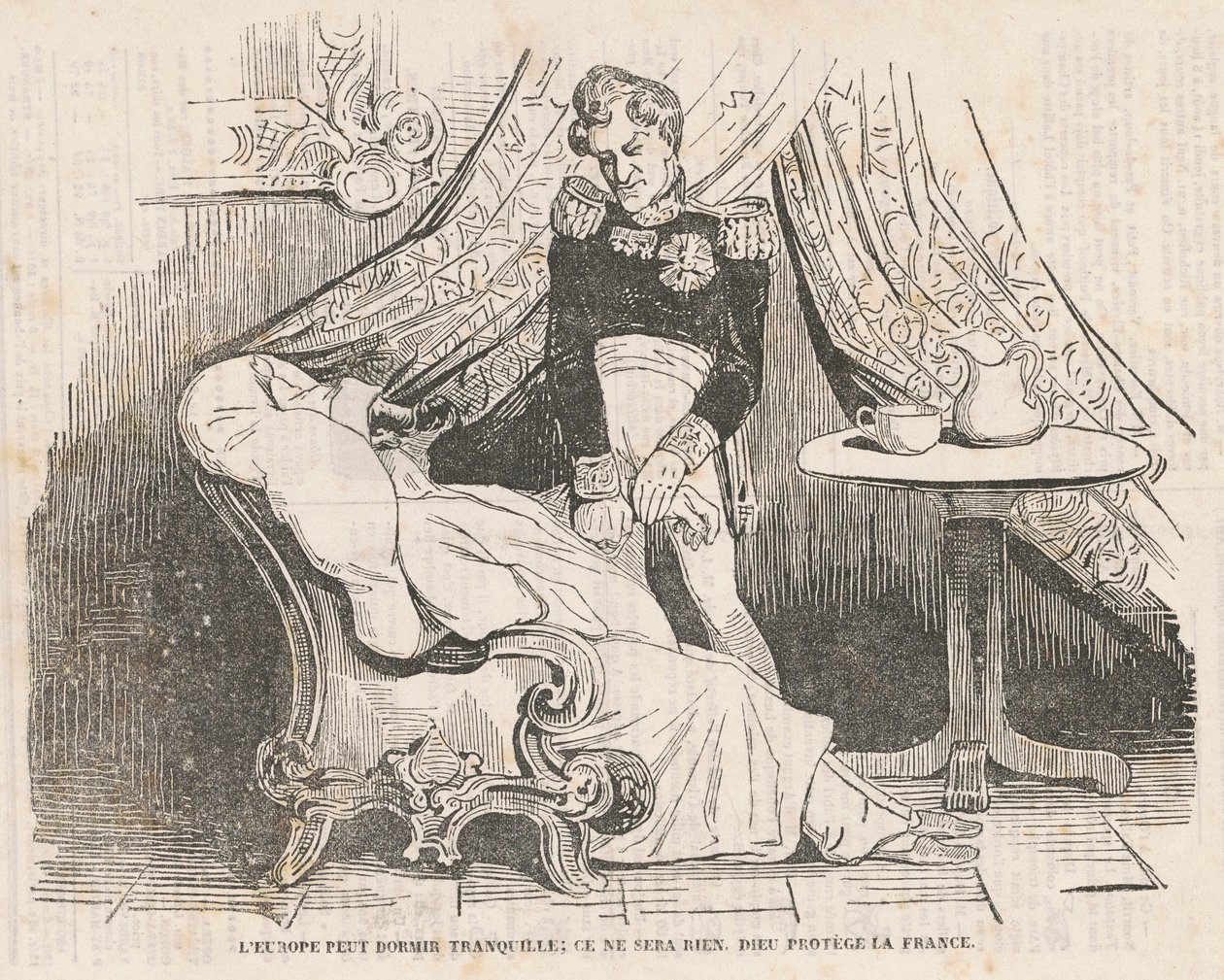 Európa megnyugodhat... alkotó: Honoré Daumier