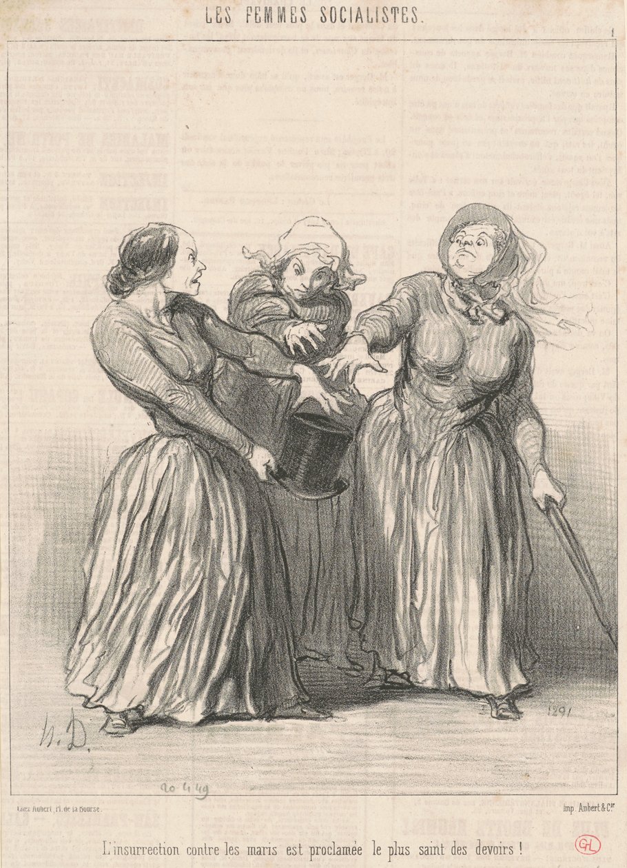 A férjek elleni felkelés... alkotó: Honoré Daumier