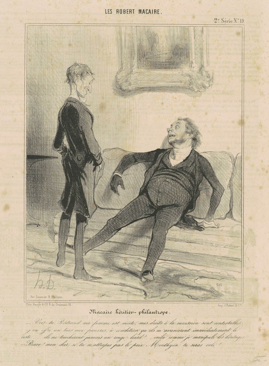 Macaire örökös emberbarát alkotó: Honoré Daumier