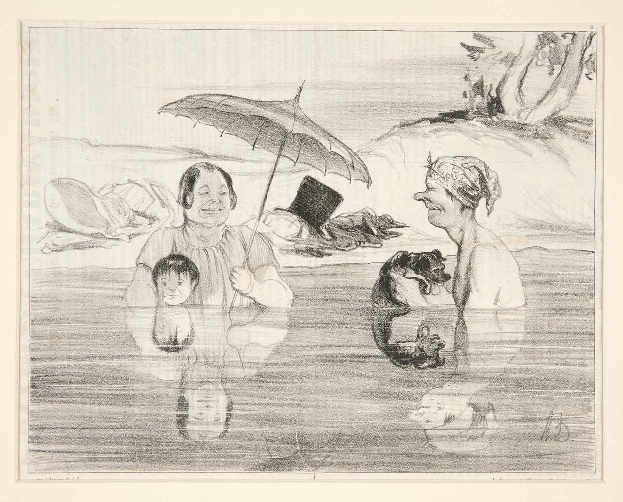 Mrs. Greluche: Ó, Gustave, mi? alkotó: Honoré Daumier