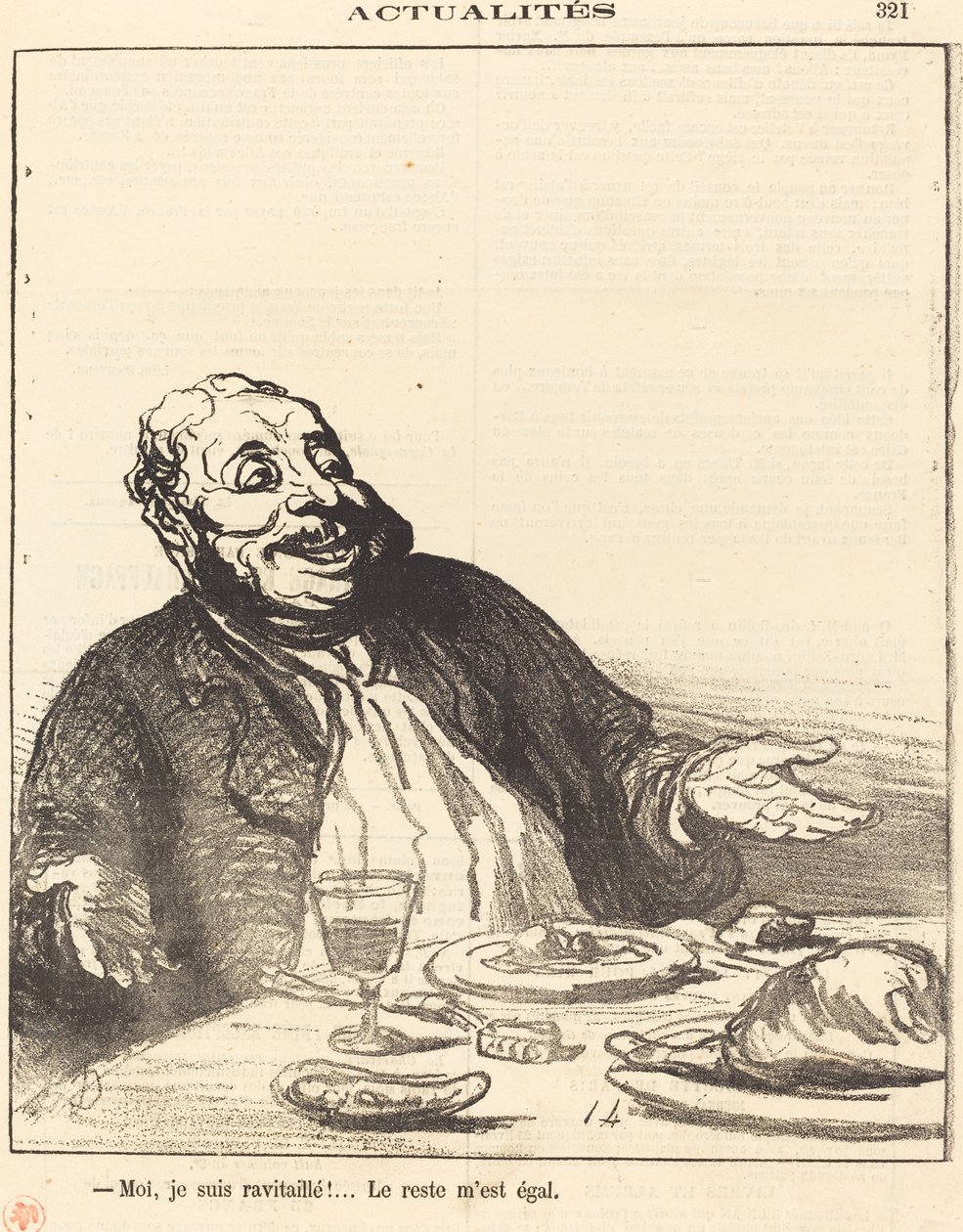 El vagyok látva!... alkotó: Honoré Daumier