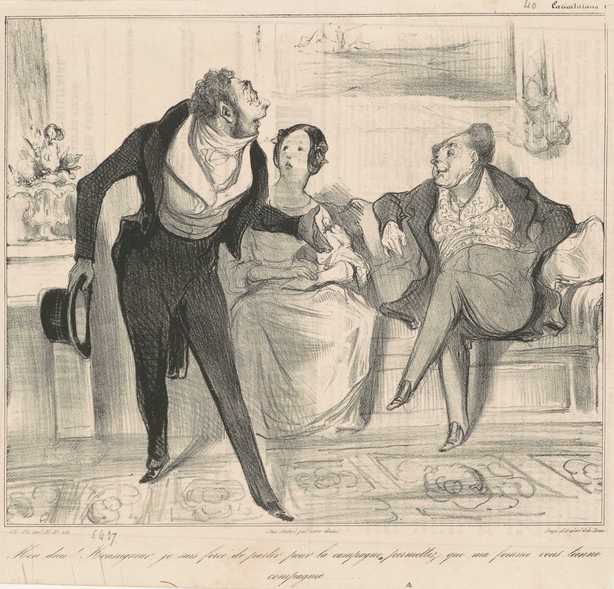 Istenem! Uram, én... alkotó: Honoré Daumier