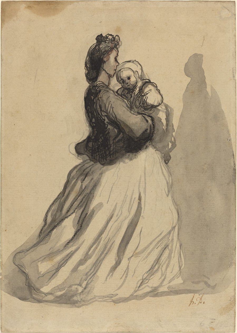 Anya és Baba alkotó: Honoré Daumier