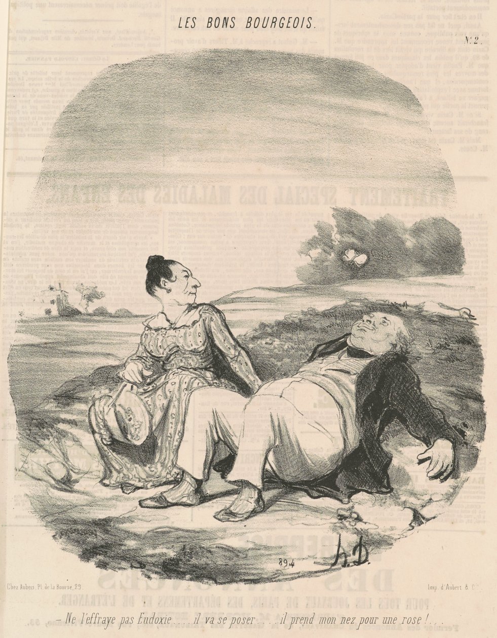 Ne ijesztgesd, Eudoxie... alkotó: Honoré Daumier