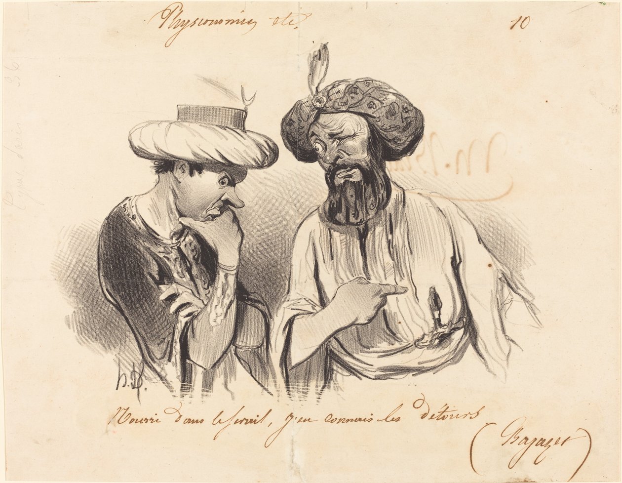 A szerájba táplált... alkotó: Honoré Daumier