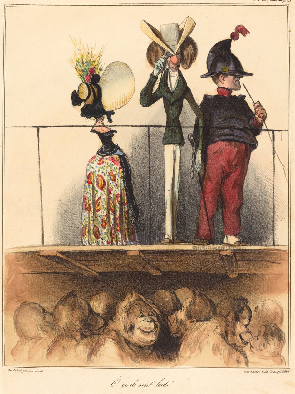 Ó, milyen csúnyák! alkotó: Honoré Daumier