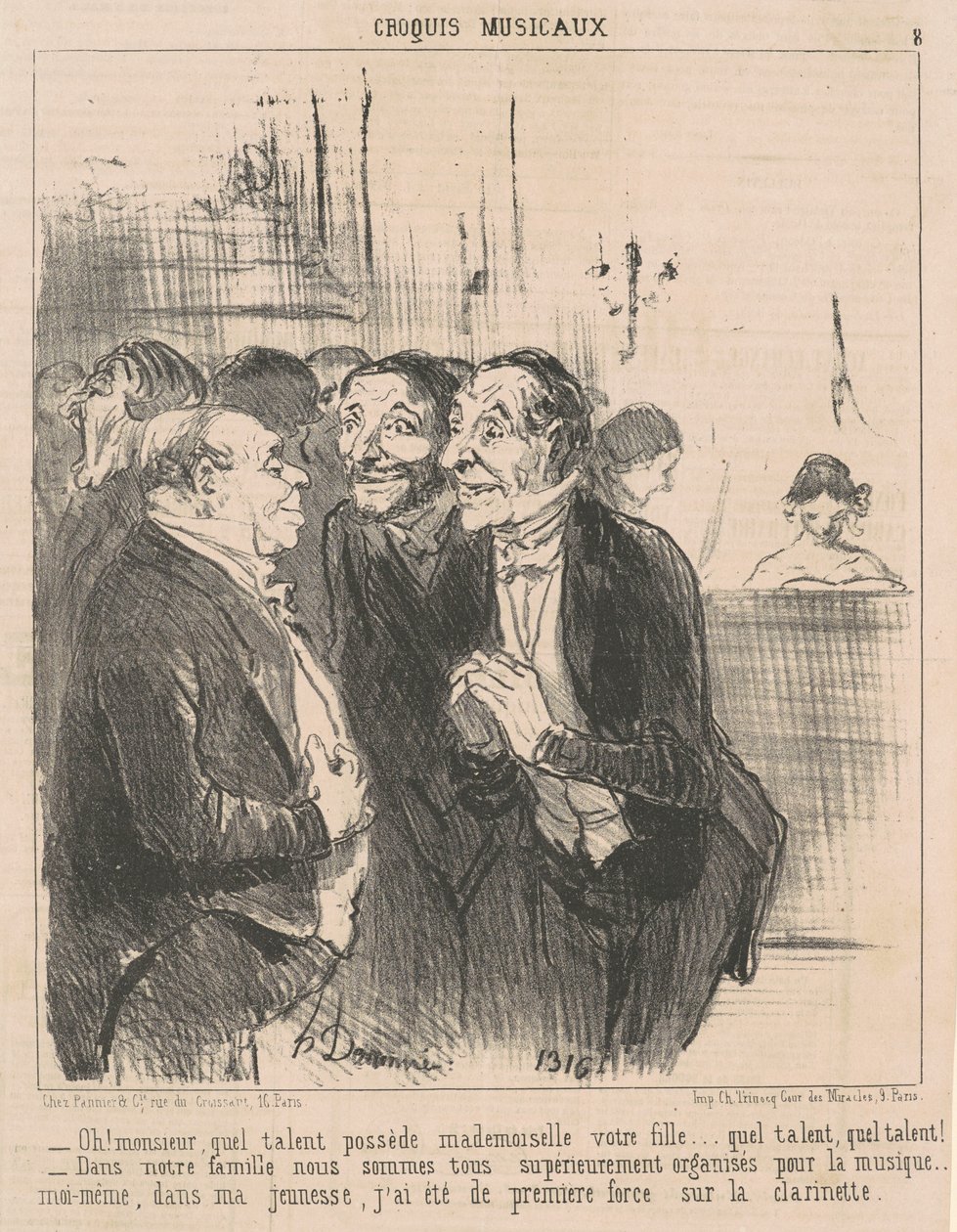 Ó! Uram, micsoda tehetség van... alkotó: Honoré Daumier