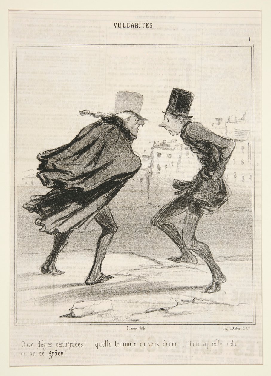 Tizenegy Celsius fok! alkotó: Honoré Daumier