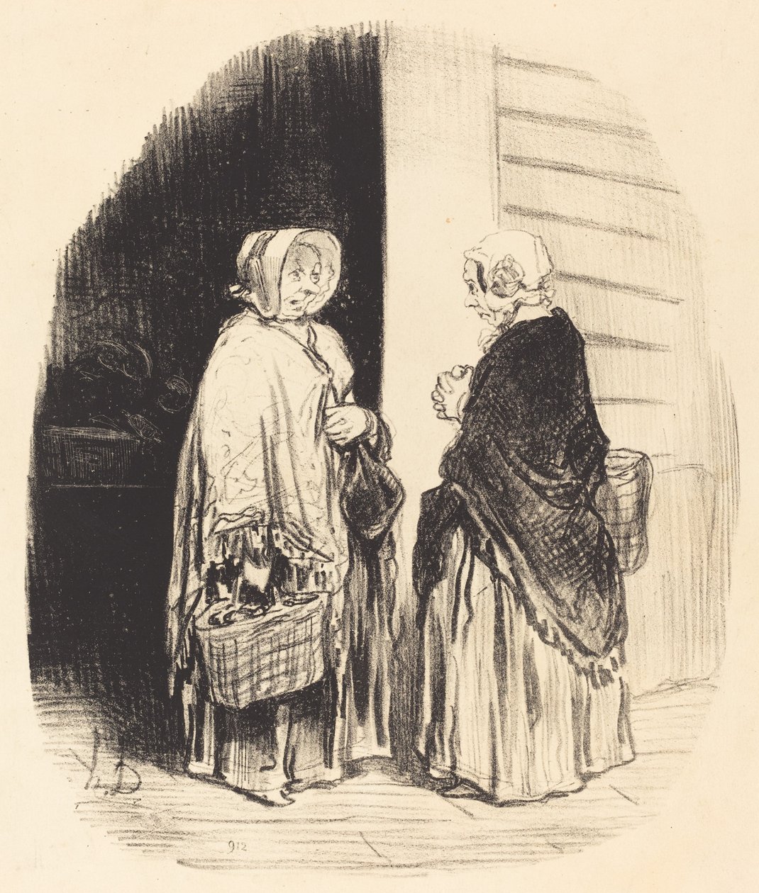 Igen, Madame Chaboulard... huszonnégy élelmiszerbolt... [recto] alkotó: Honoré Daumier