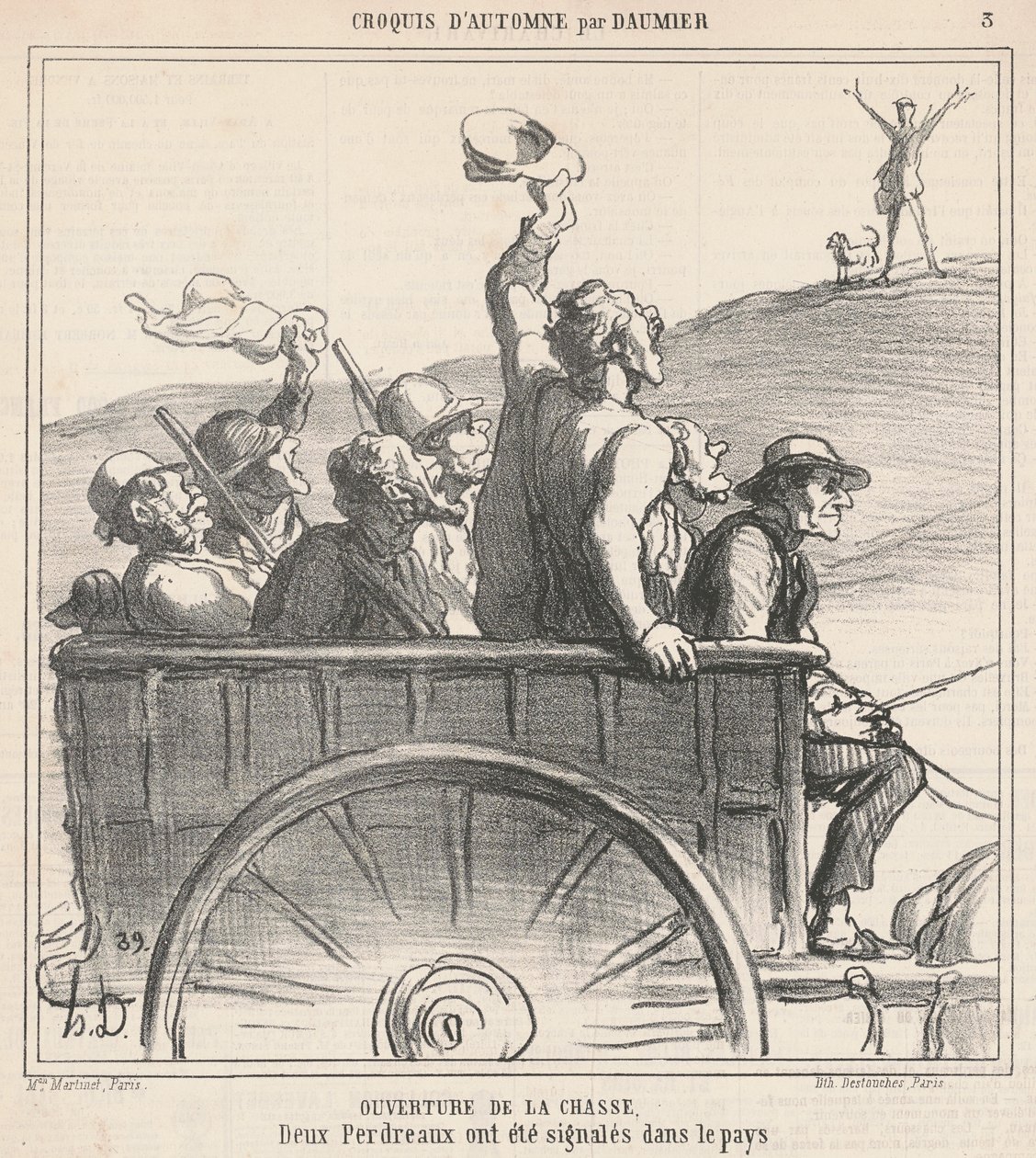 A vadászat megnyitója alkotó: Honoré Daumier