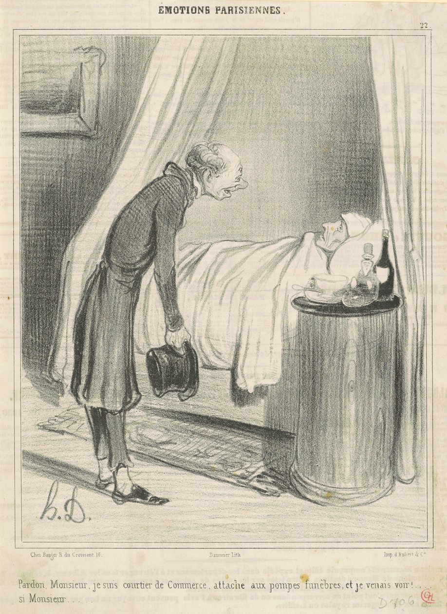 Bocsánat...kereskedelmi bróker vagyok... alkotó: Honoré Daumier