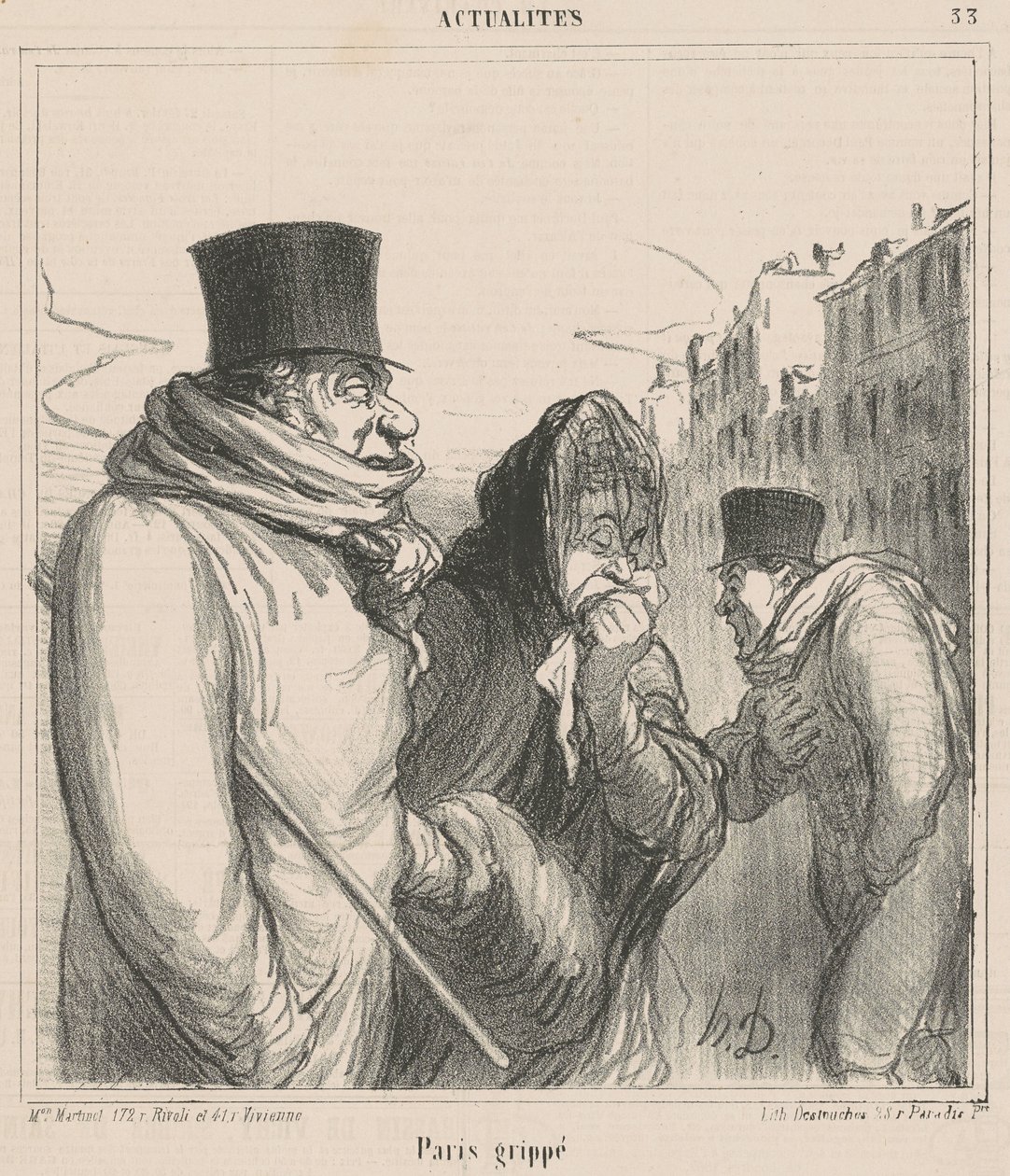 Parist lefoglalták alkotó: Honoré Daumier