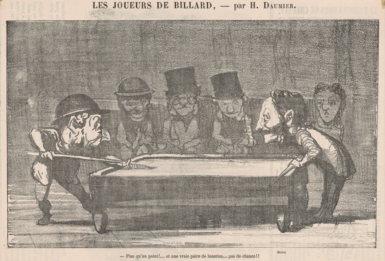 Több mint egy pont! ... Semmi esély!! alkotó: Honoré Daumier