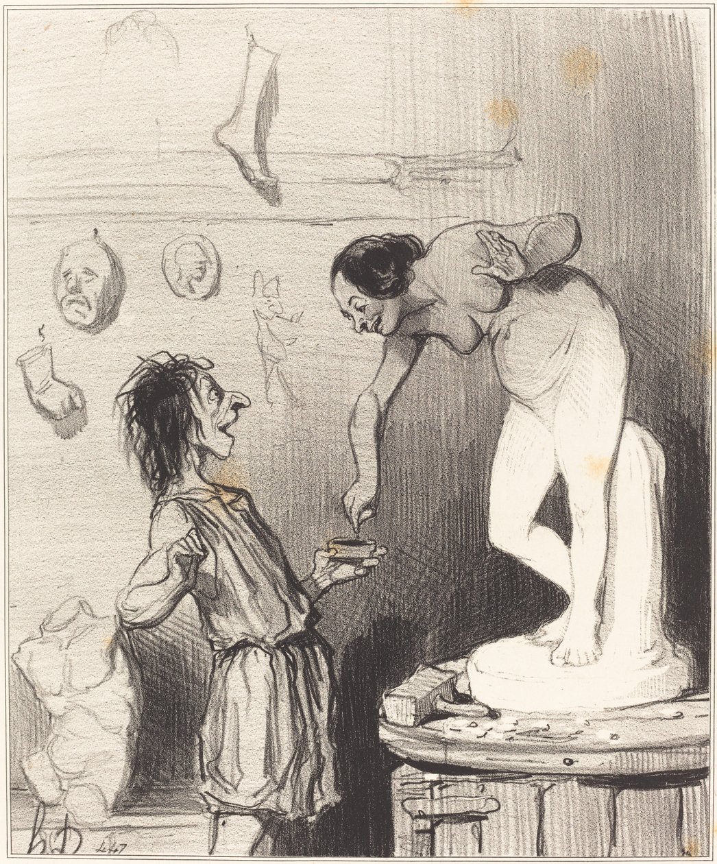 Pygmalion alkotó: Honoré Daumier