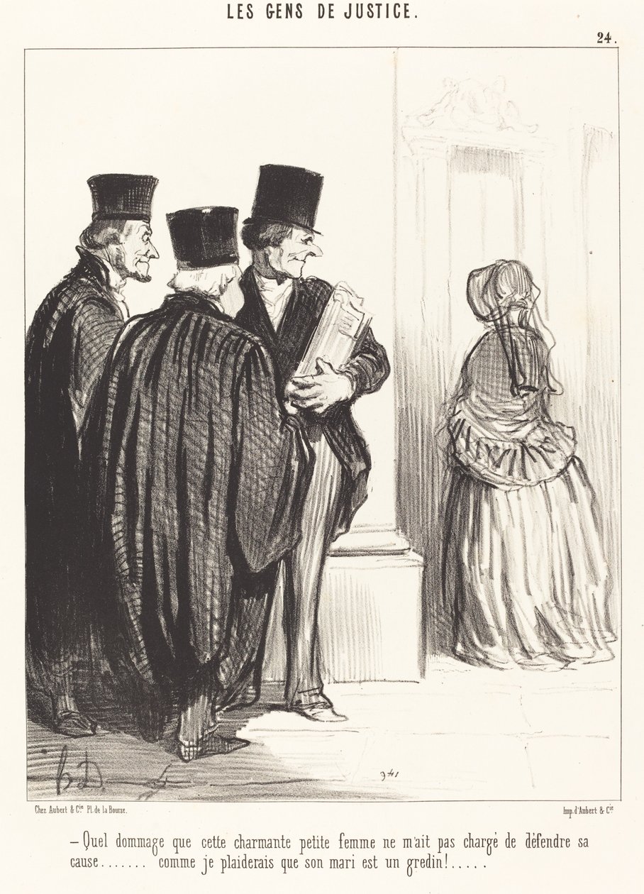 Milyen kár, hogy ez a kedves... nő... alkotó: Honoré Daumier