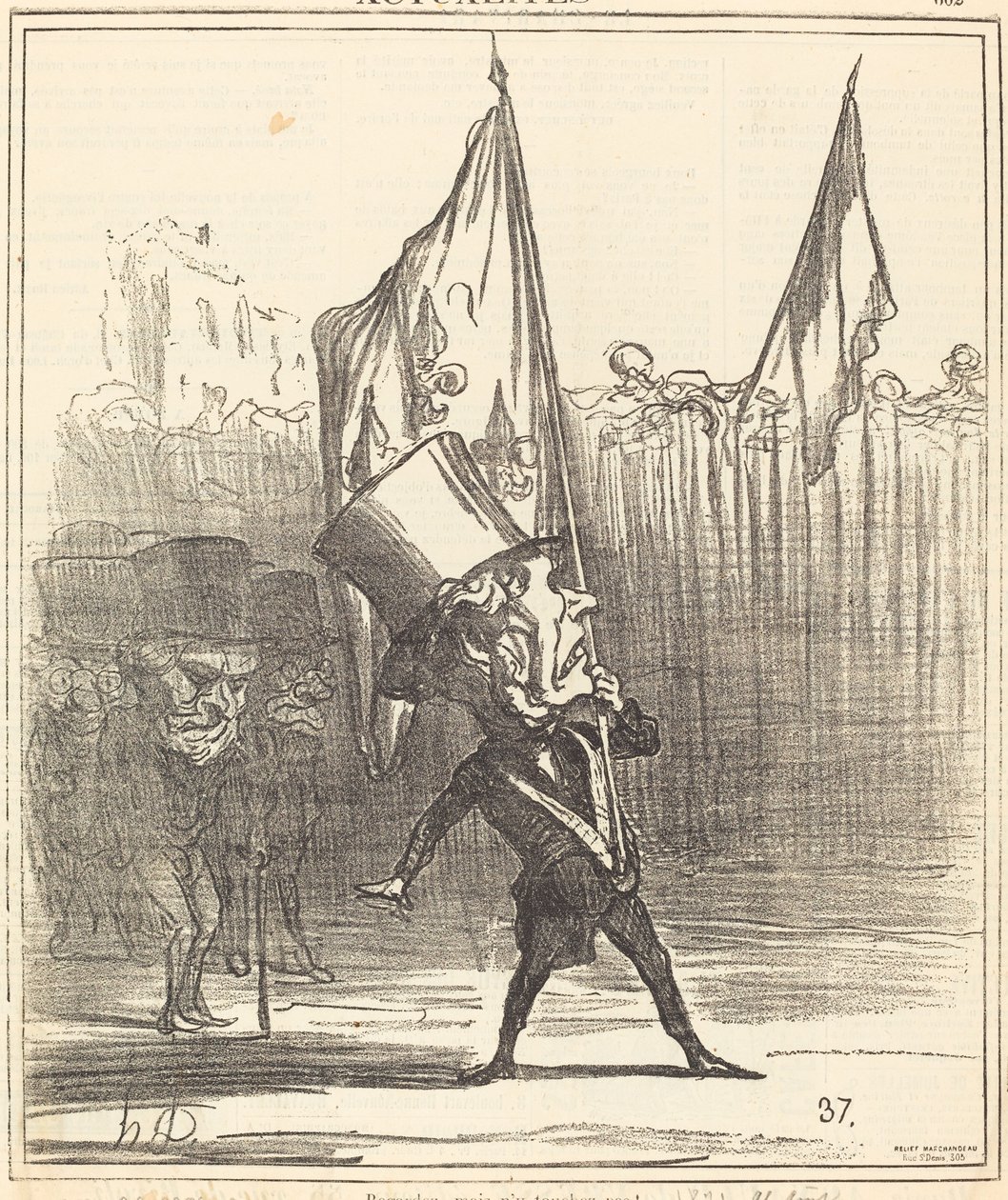Nézd, de ne nyúlj hozzá! alkotó: Honoré Daumier