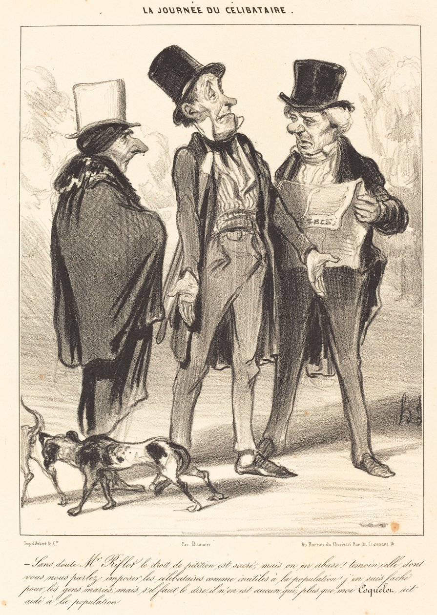 Kétségtelen, hogy Mr. Riflotnak igaza van... alkotó: Honoré Daumier
