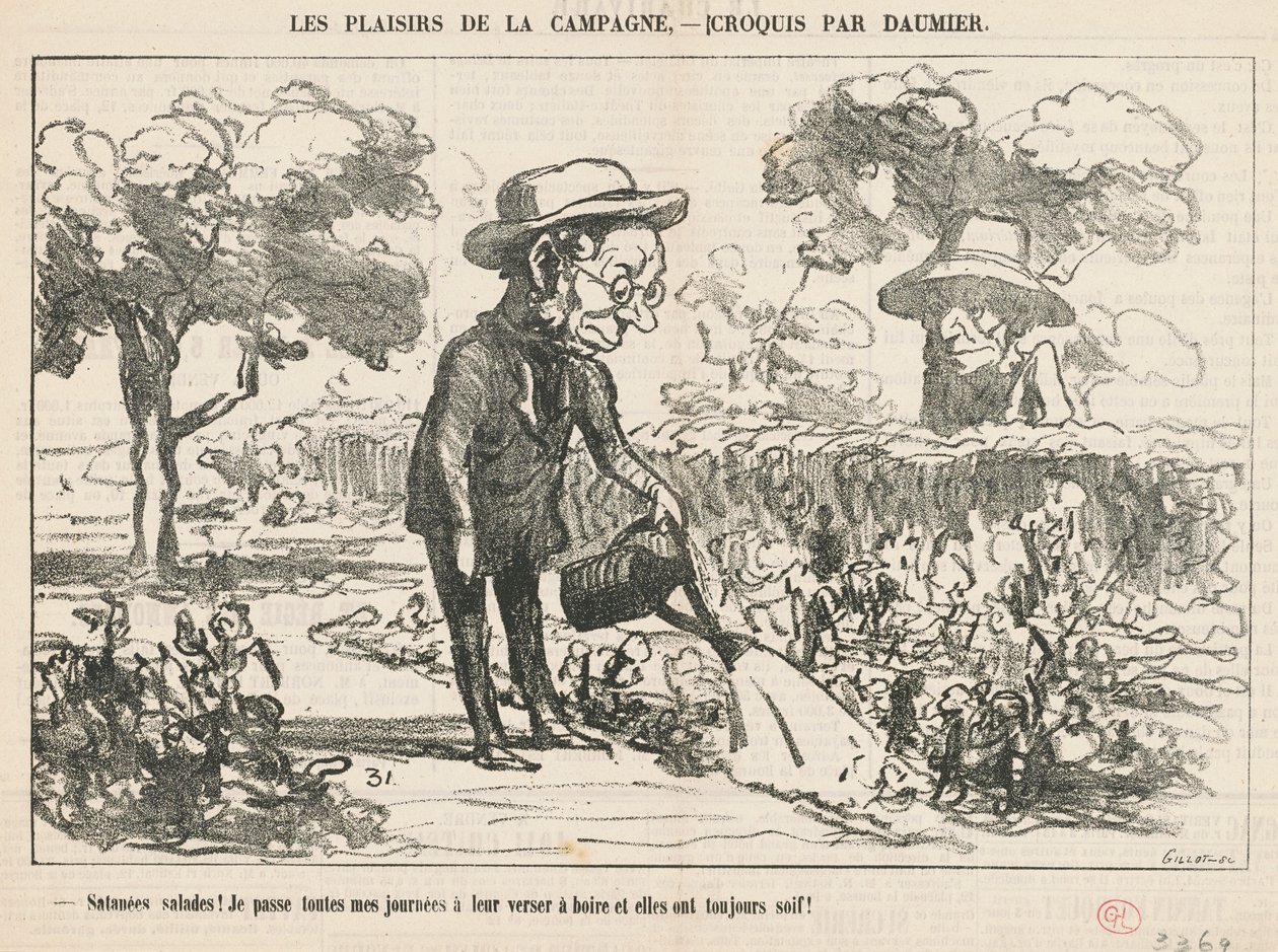 Rohadt saláták... alkotó: Honoré Daumier
