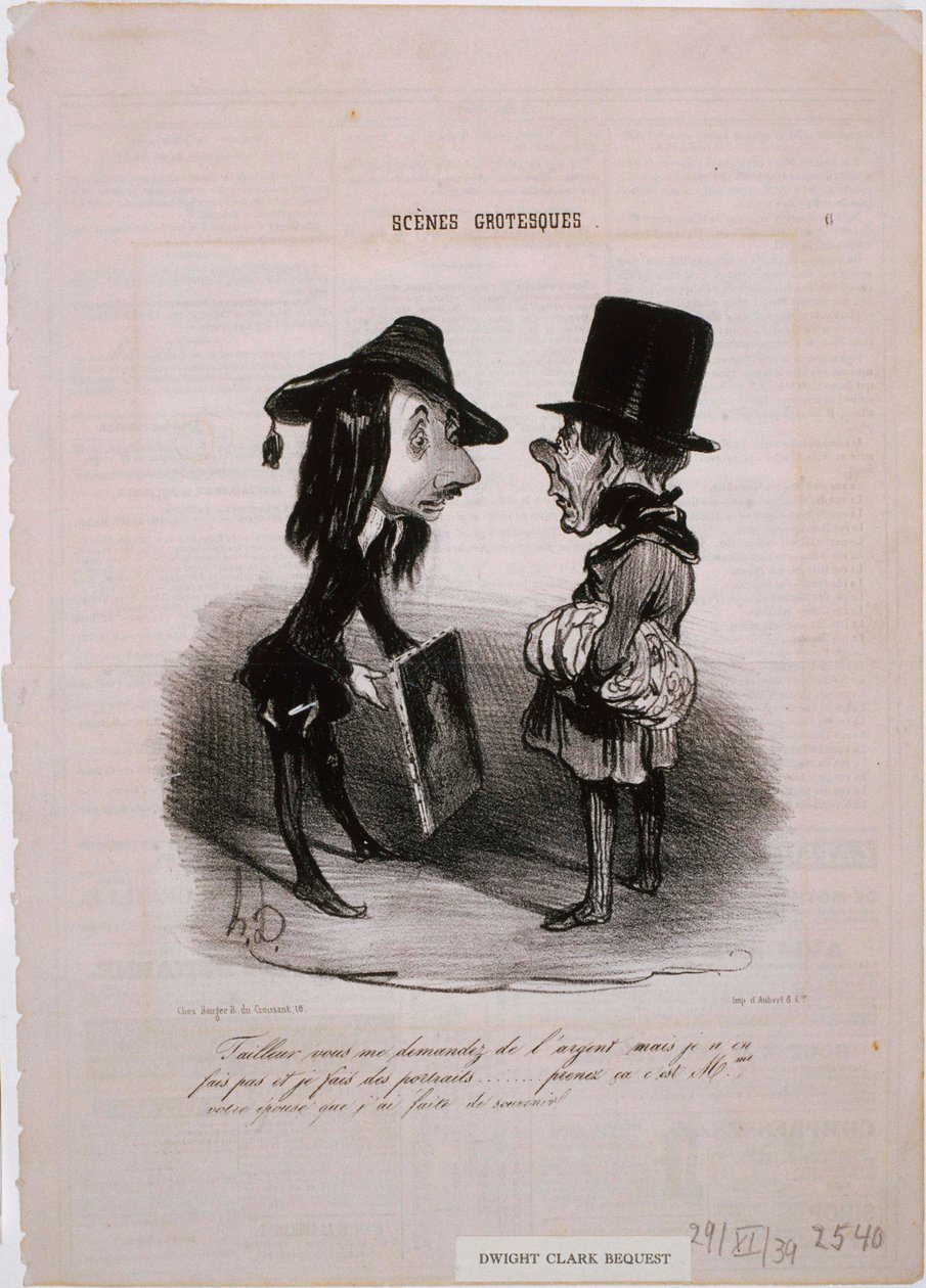 Groteszk jelenetek – Szabás... Vedd ezt alkotó: Honoré Daumier