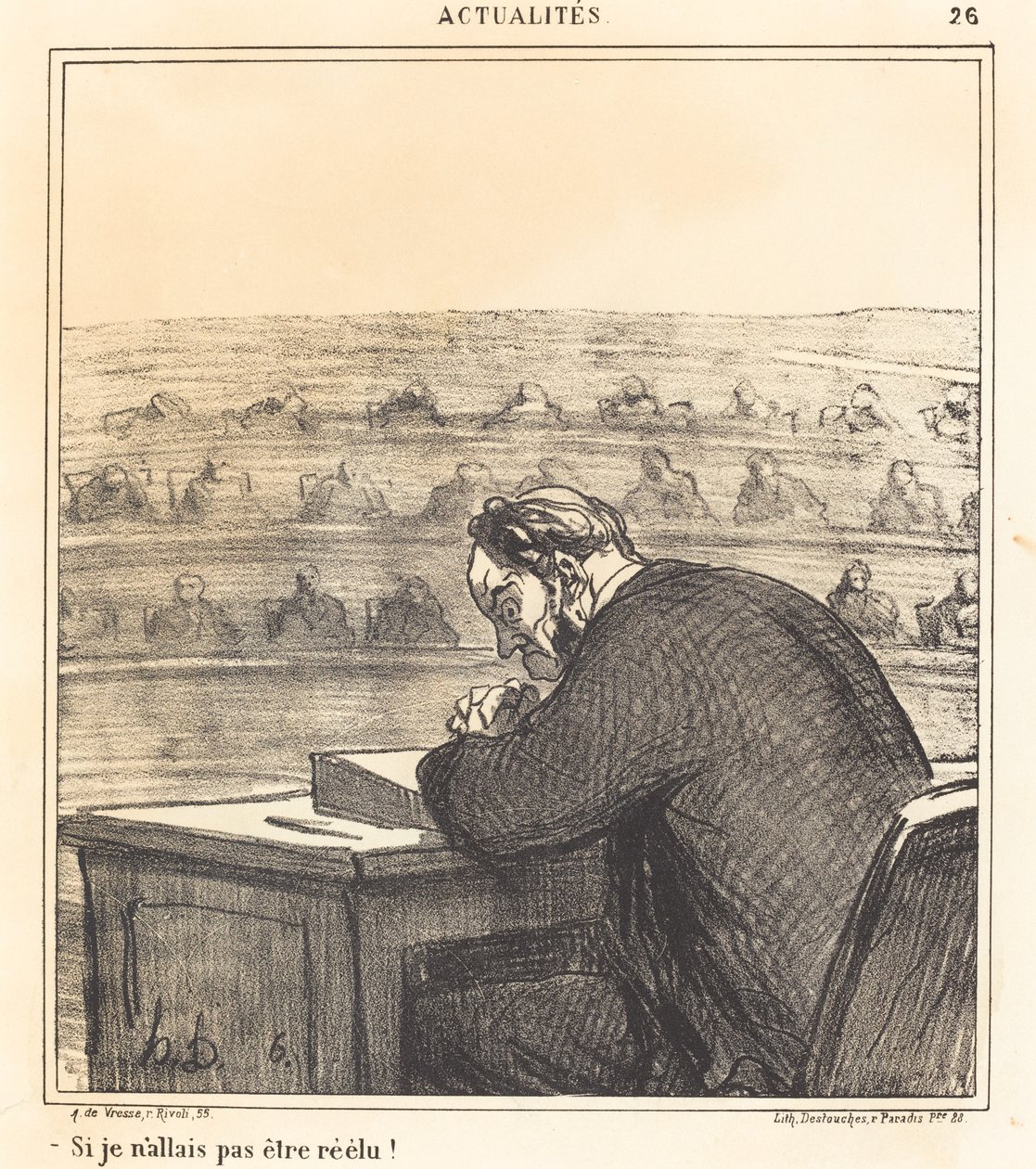 Ha nem választanának újra! alkotó: Honoré Daumier