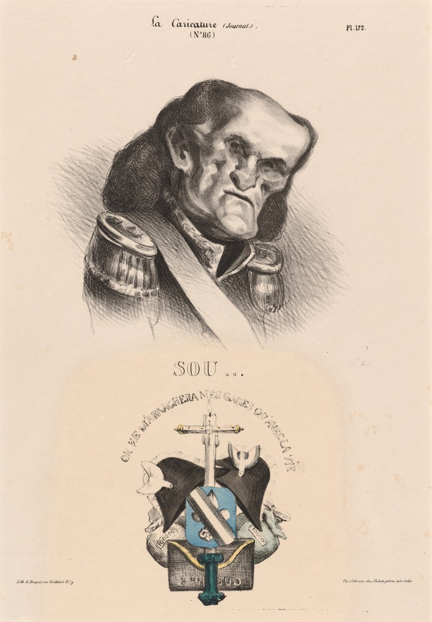 Soult (marsall) alkotó: Honoré Daumier