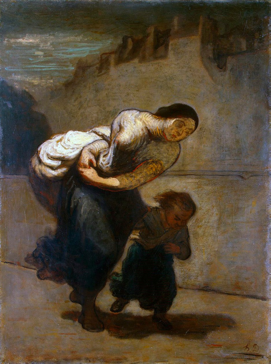 A teher”, 1850-1852. alkotó: Honoré Daumier
