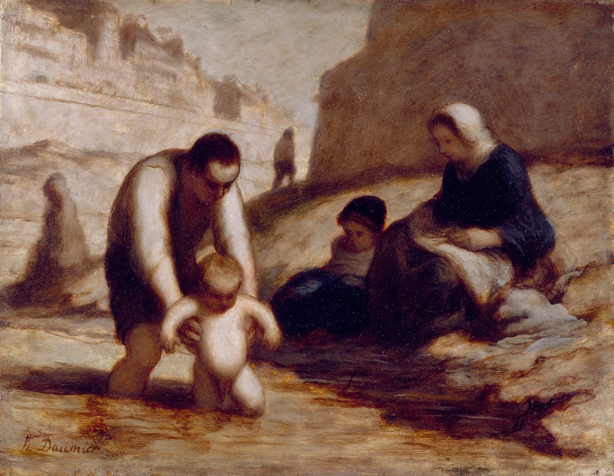 Az első fürdő alkotó: Honoré Daumier