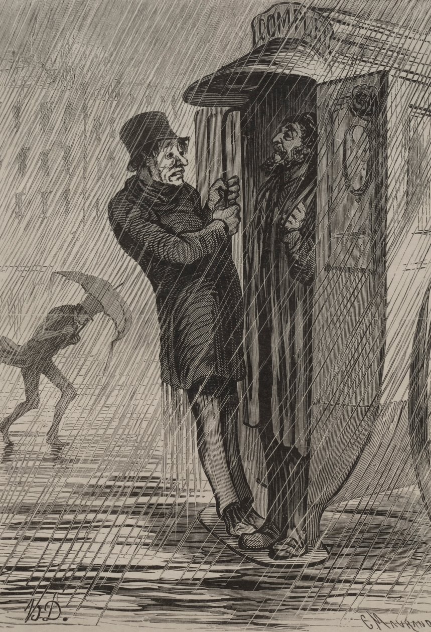 Az Omnibusz: Tele. alkotó: Honoré Daumier