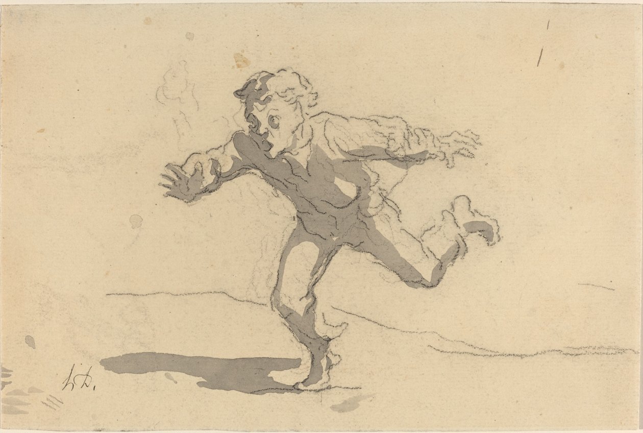 Az ifjú futár alkotó: Honoré Daumier
