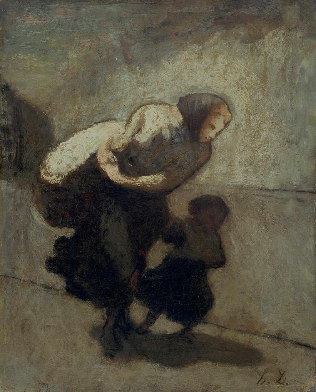 "A nehéz teher", 1828-1879 alkotó: Honoré Daumier