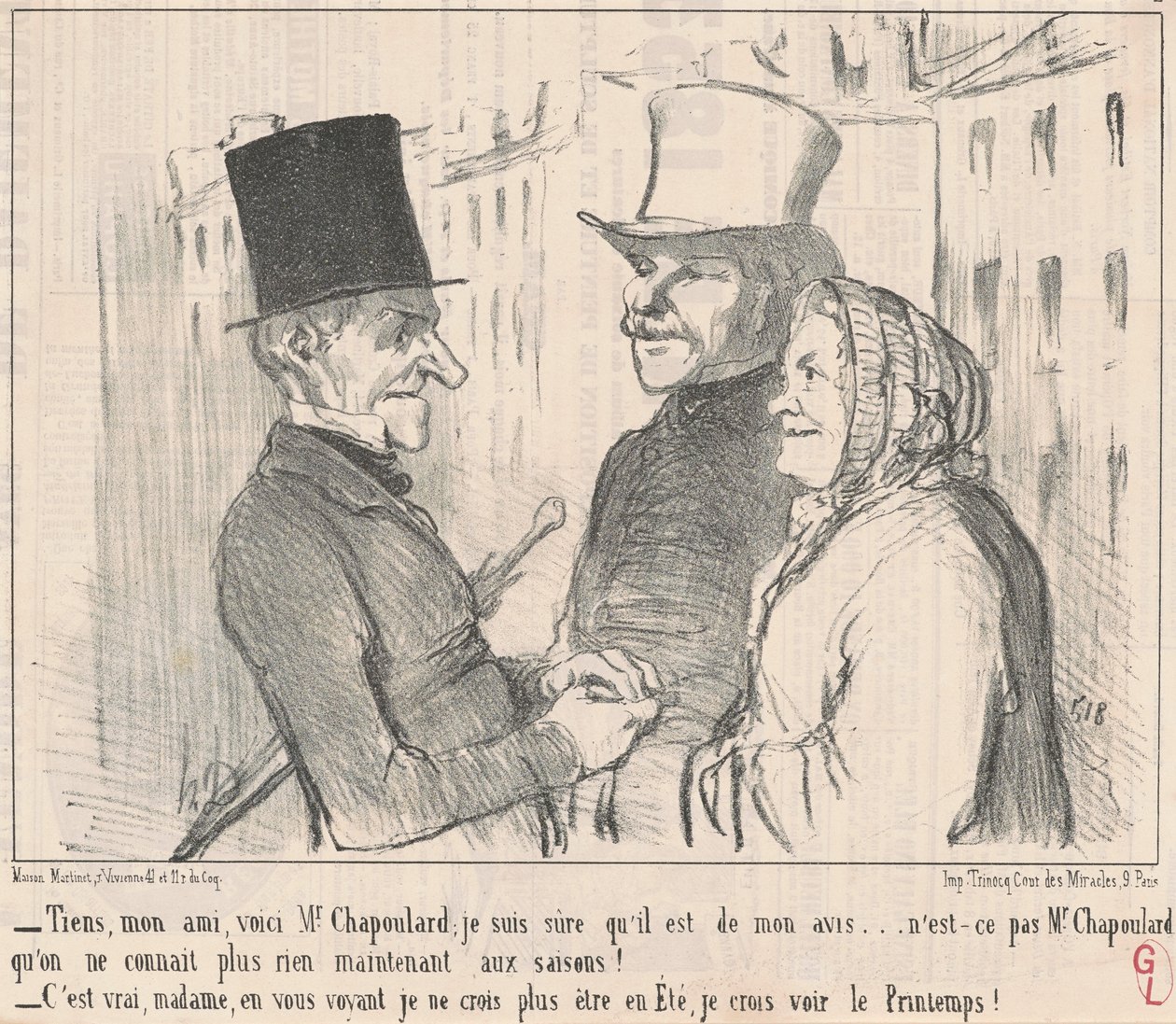 Íme, barátom, itt van Mr. Chapoulard... alkotó: Honoré Daumier