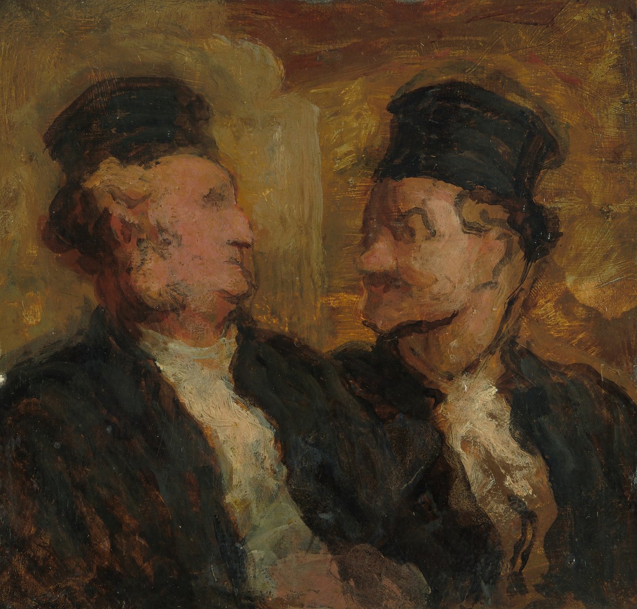 Két ügyvéd, c. 1860. alkotó: Honoré Daumier